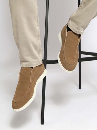 Suitable High Loafers Taupebraun