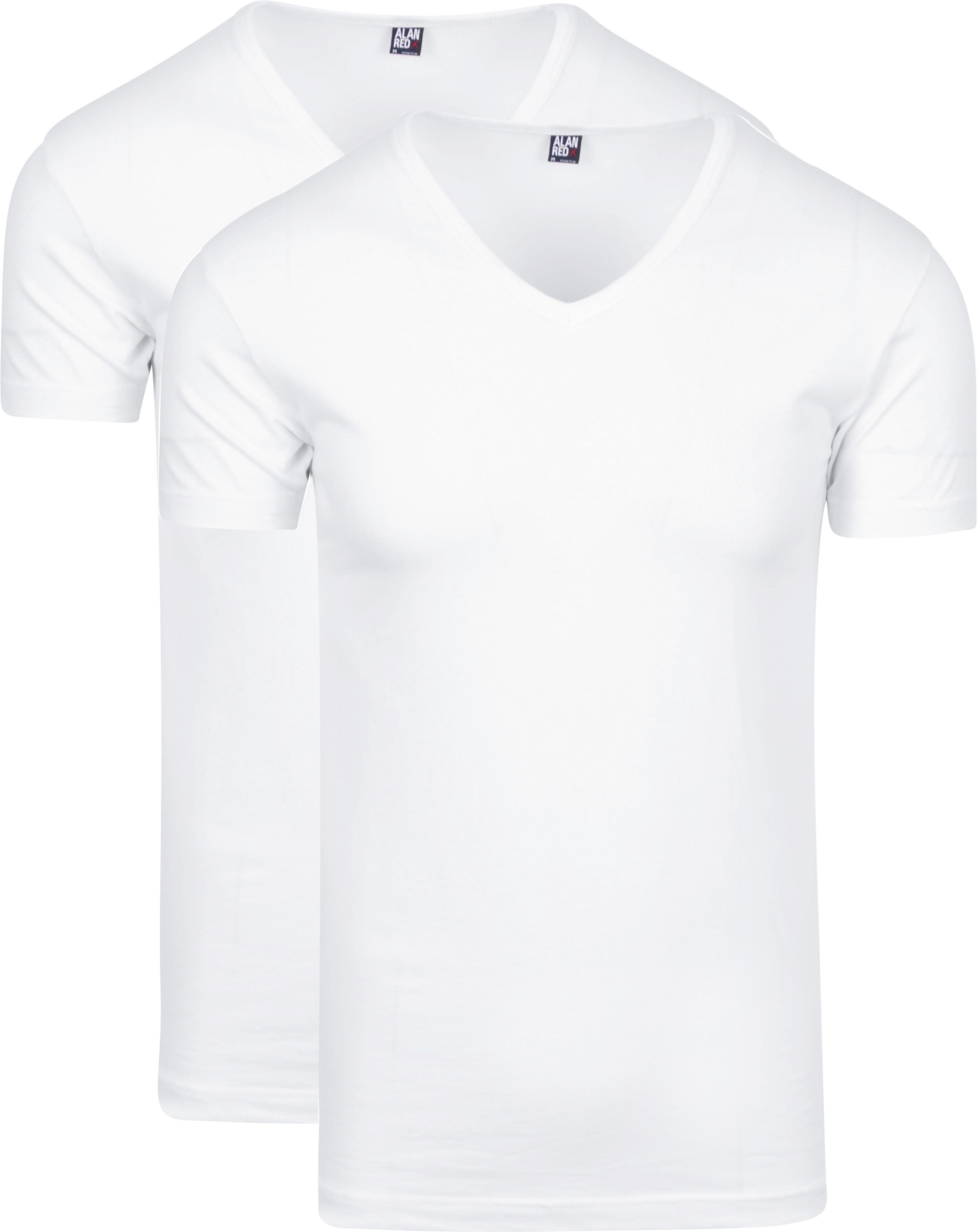 Oklahoma T-Shirt Stretch biały (2-pack)