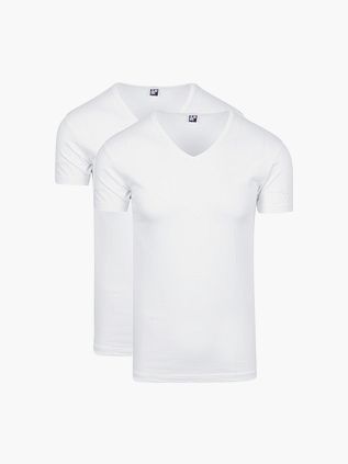 Alan Red Oklahoma T-shirt Stretch White 2-Pack