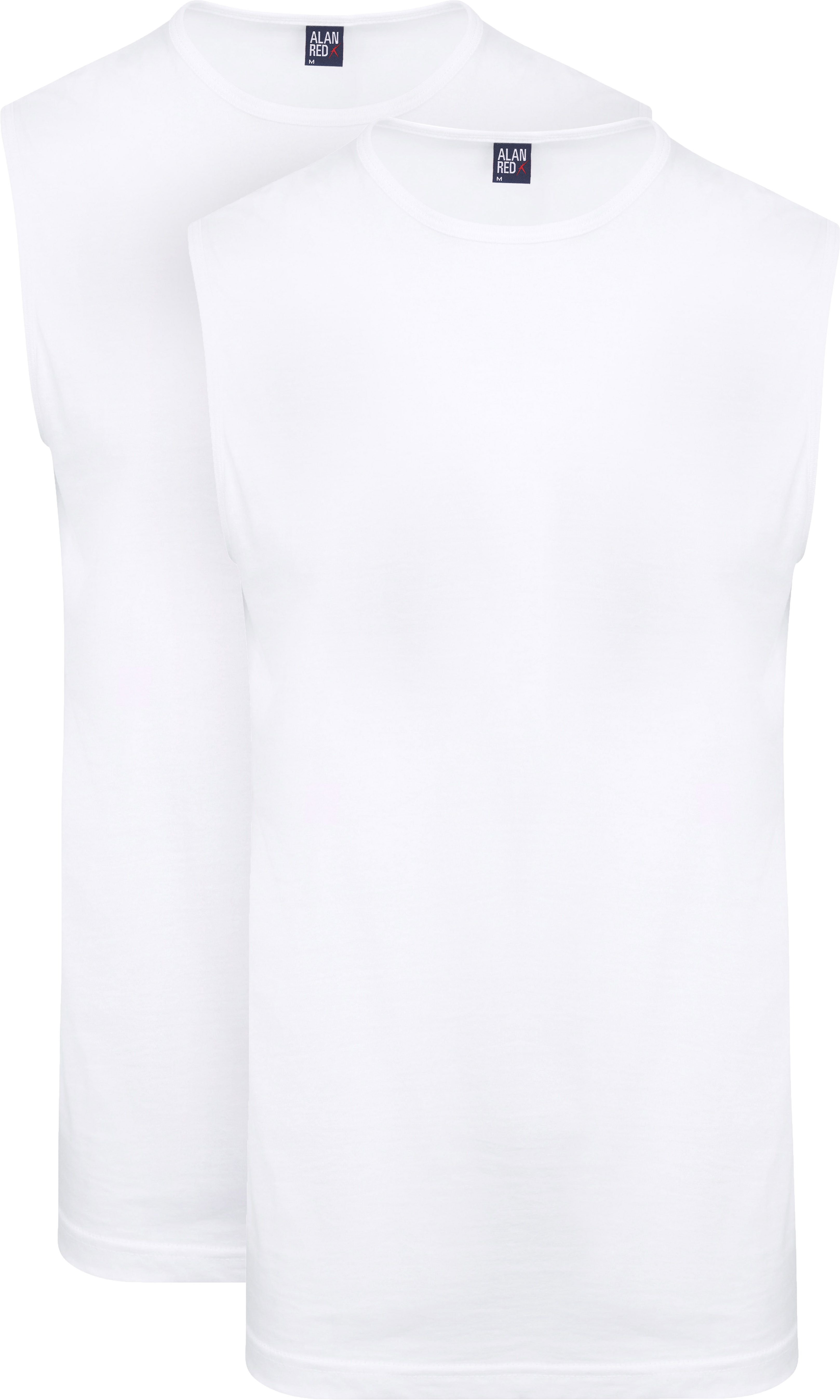 T-Montana Linne Ärmlös Vit (2-pack)