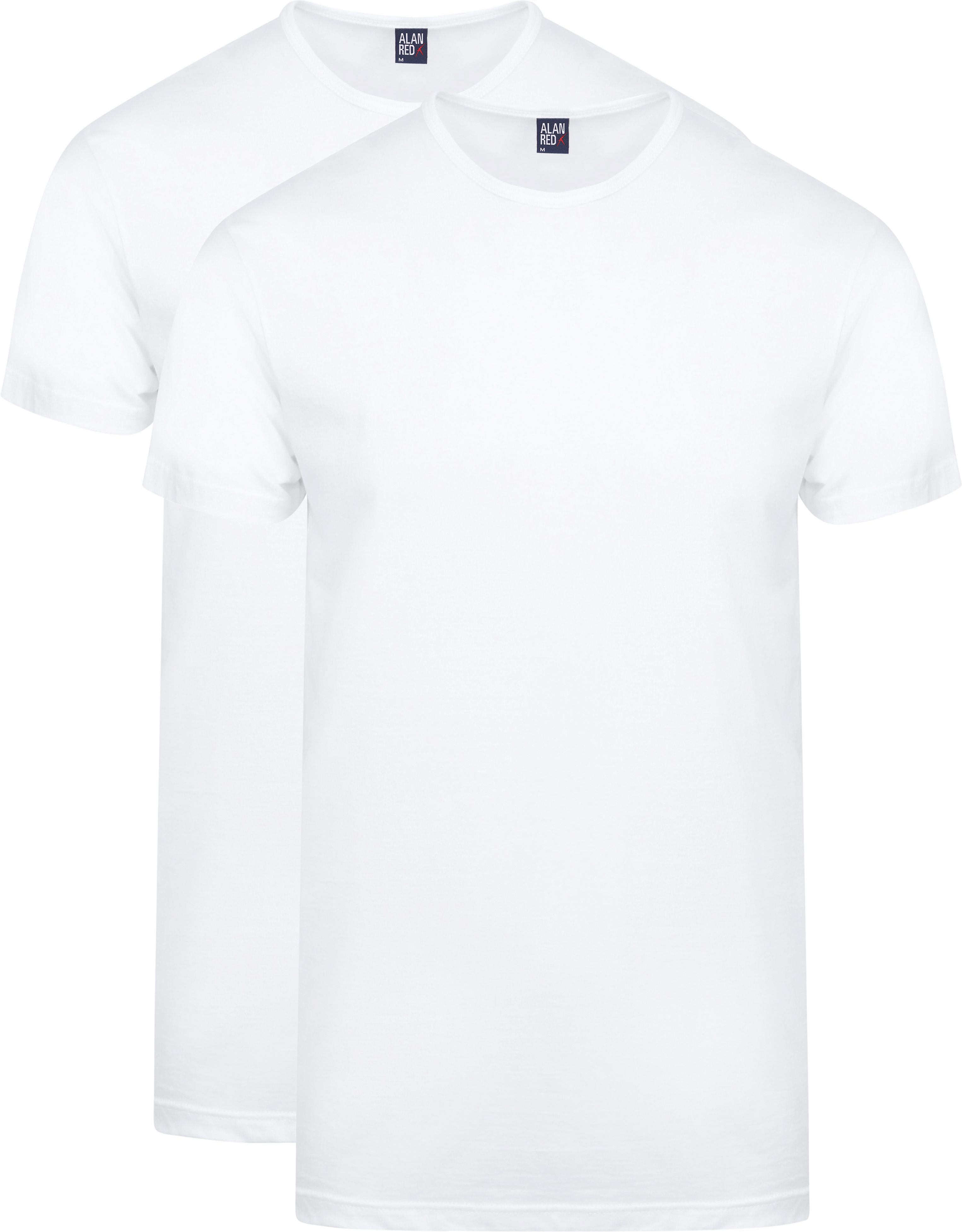 T-Shirt Derby extra lungo bianco (2Pack)