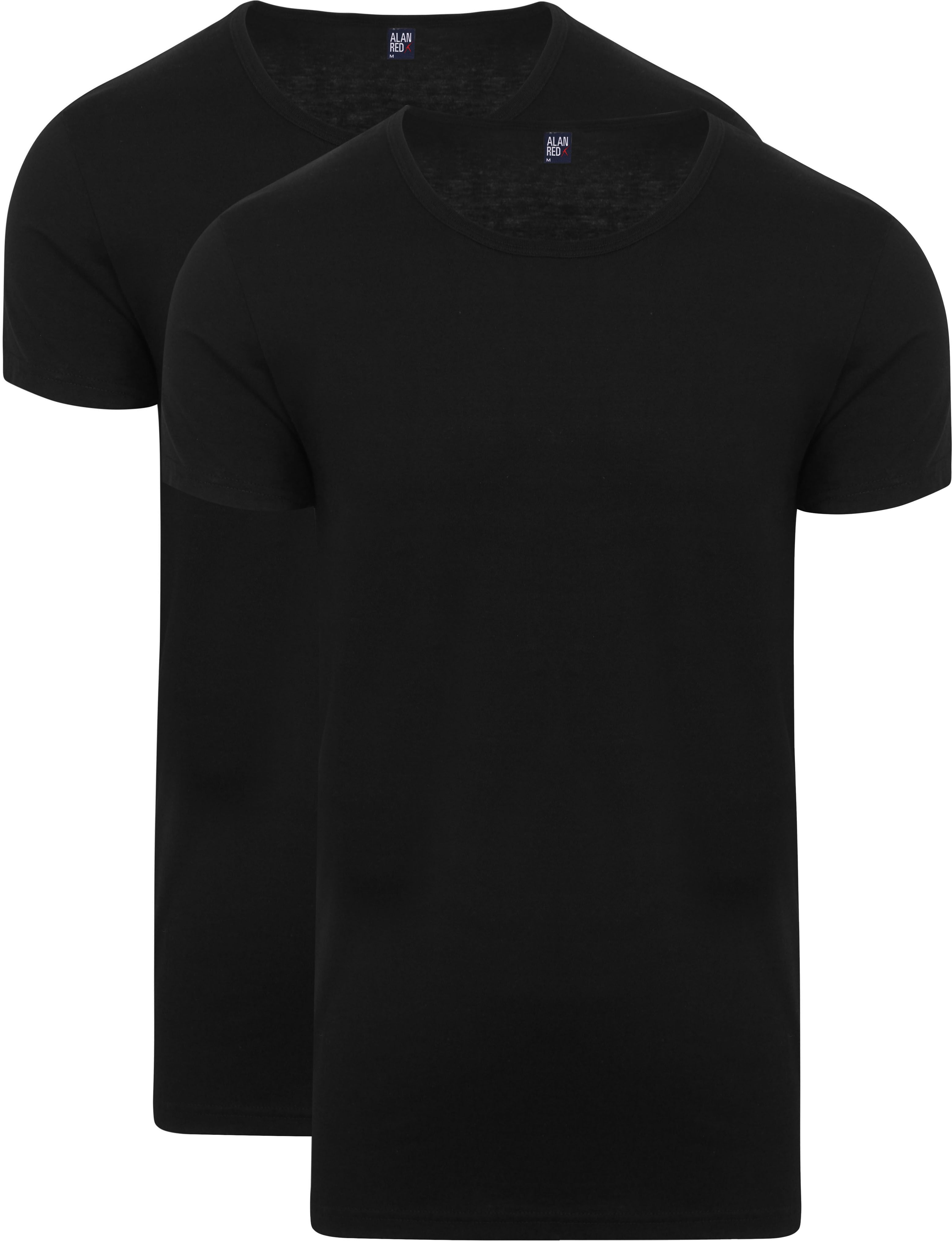 T-Shirt girocollo James (2 Pack) Nero