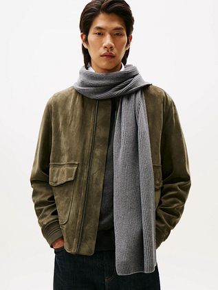Tommy Hilfiger Écharpe Rib Gris