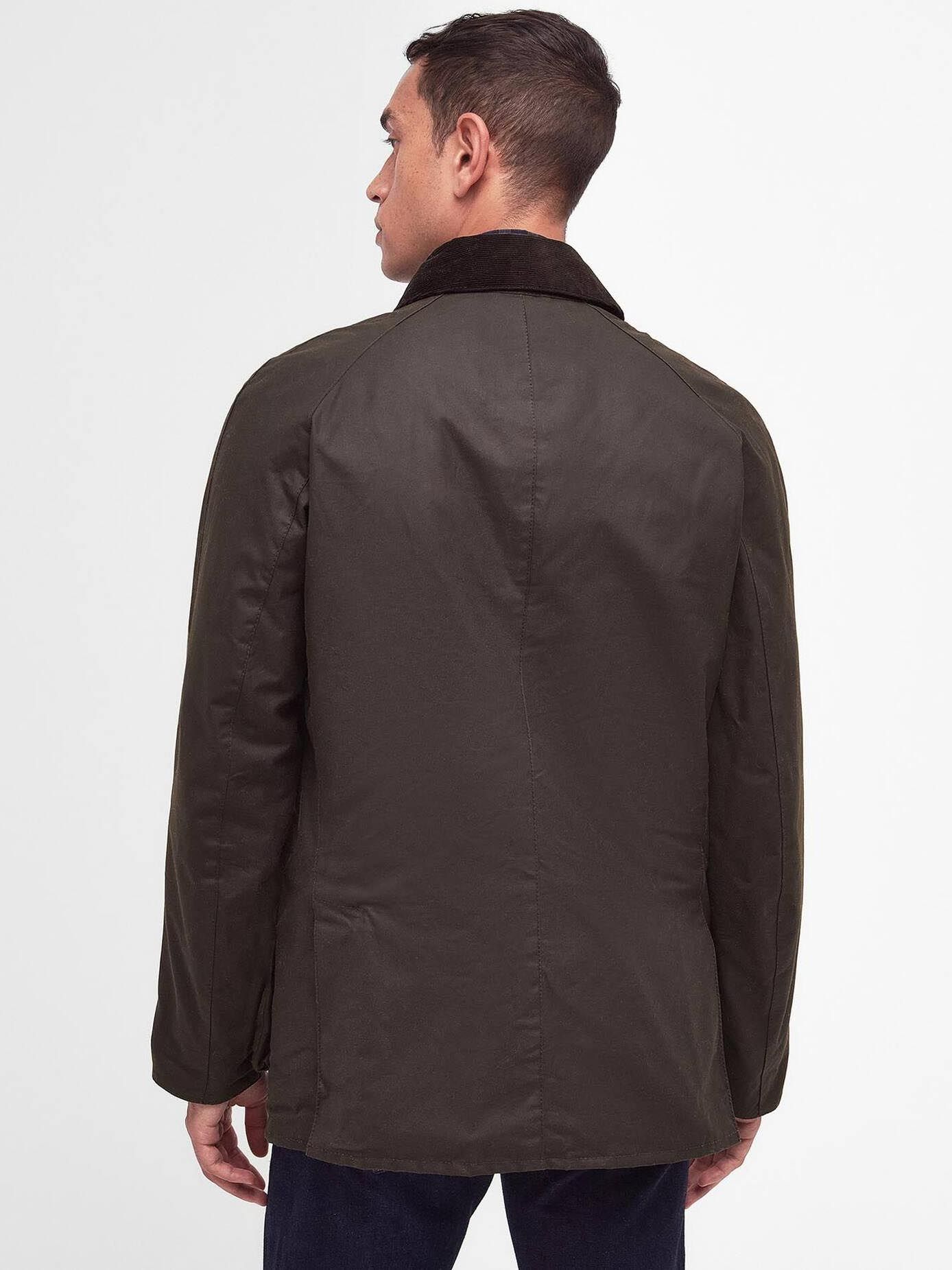 Barbour Ashby Wax Jas Olive Model / Achterkant