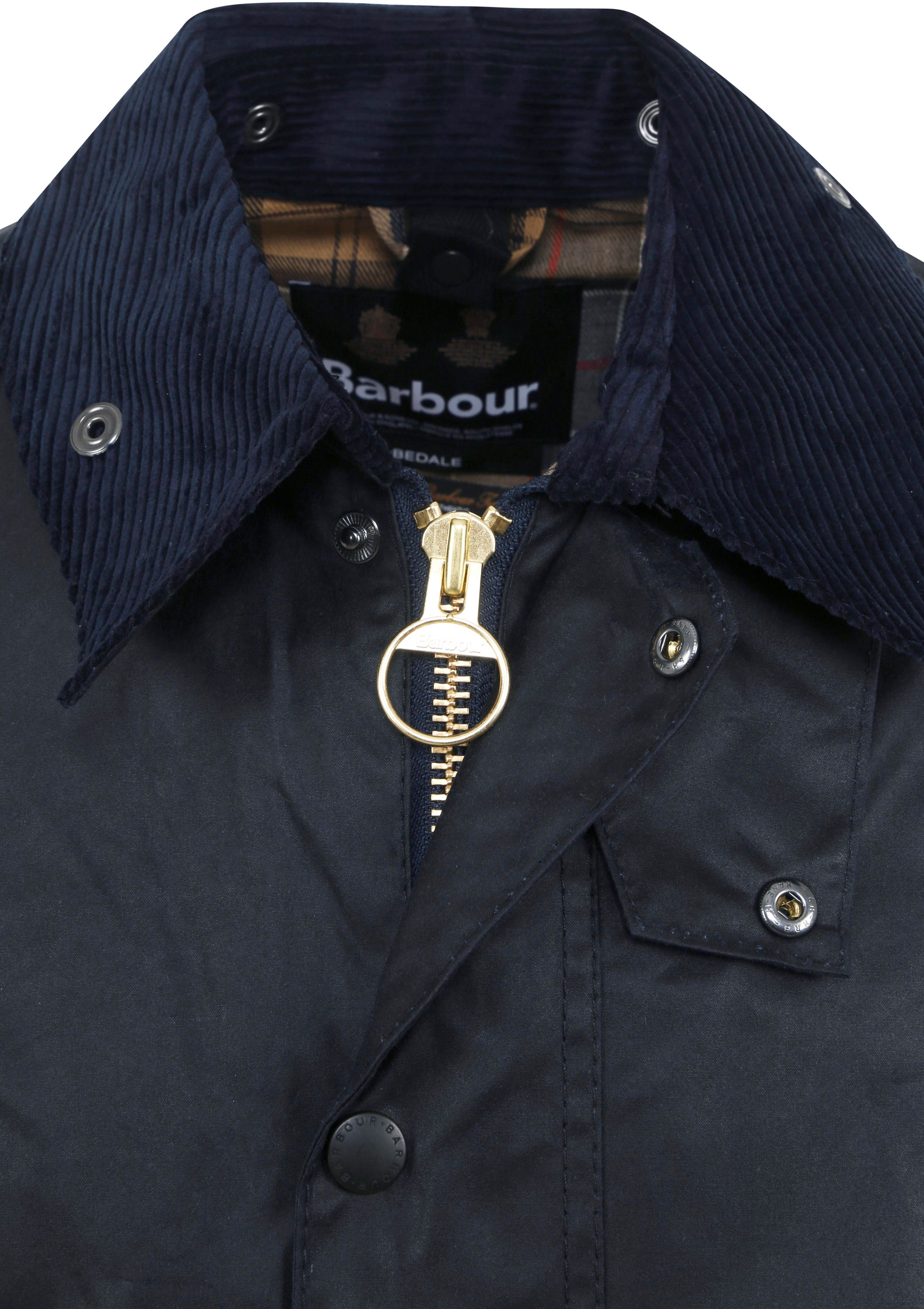 Barbour Bedale Wax Jas Donkerblauw Product / Detail