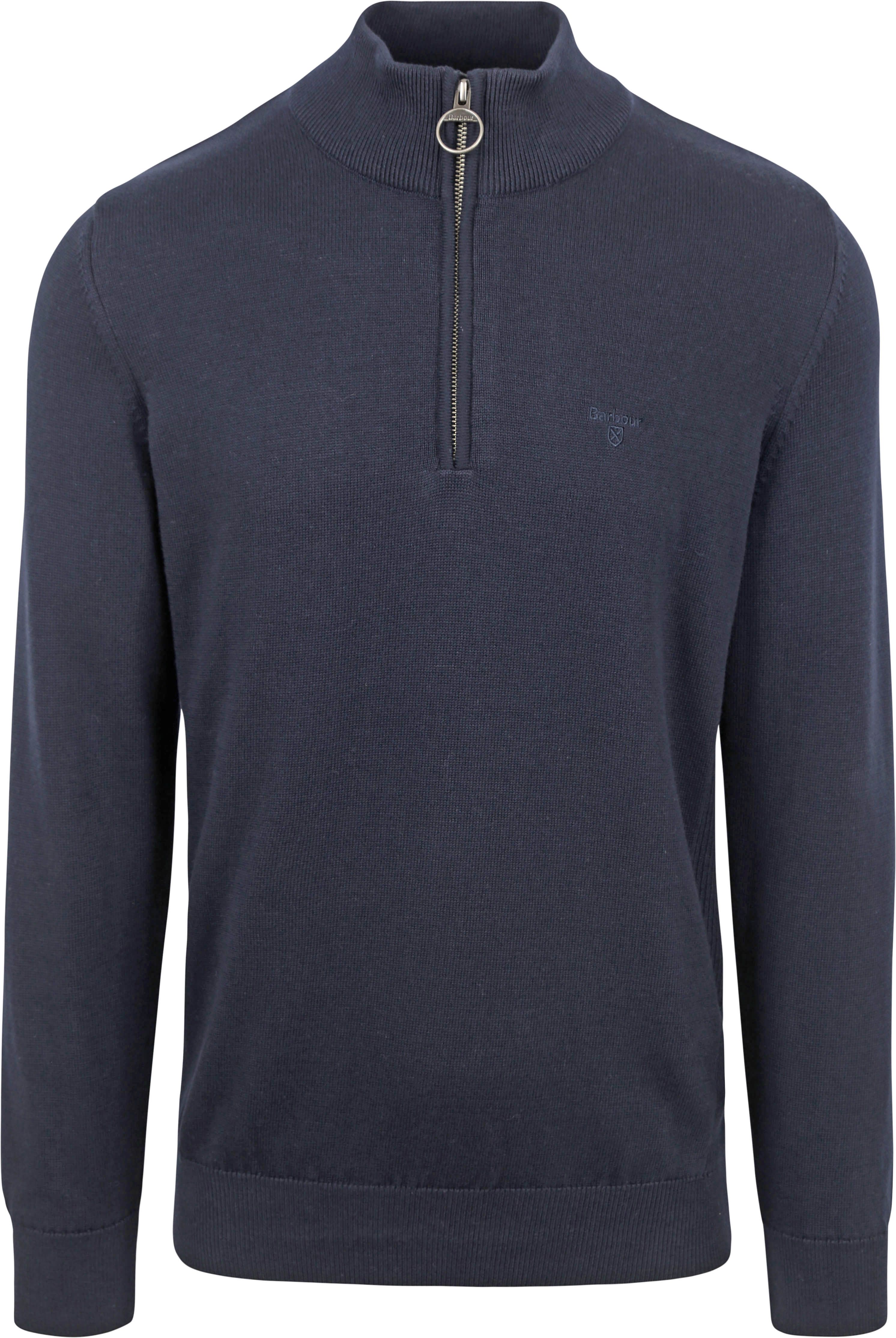 Barbour Half Zip Trui Navy Product