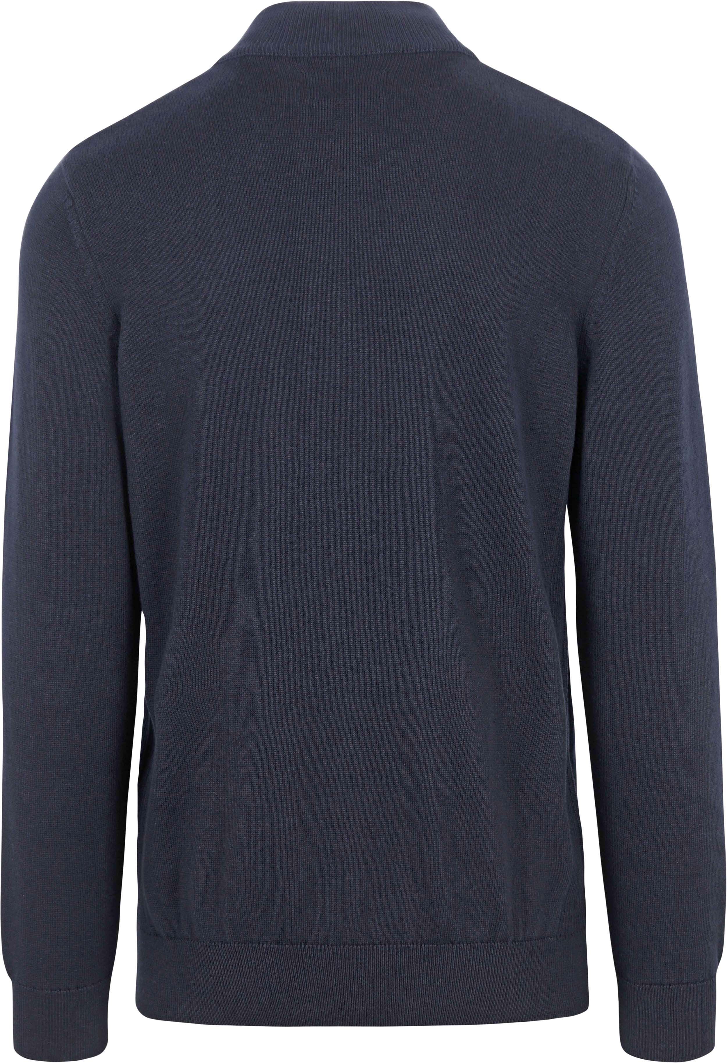 Barbour Half Zip Trui Navy Product / Achterkant