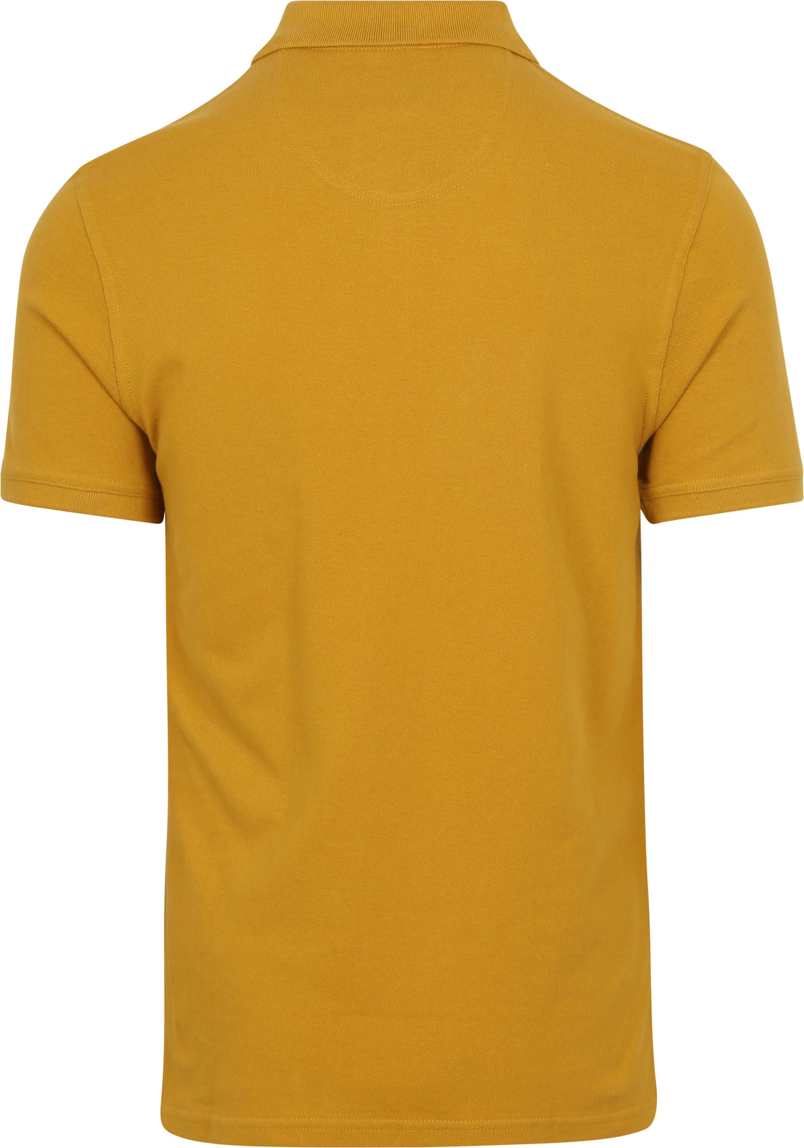 Barbour Polo Piqué – Okergul Product / Achterkant