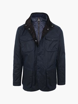 Barbour Wax Jacket Ogston Dark Blue