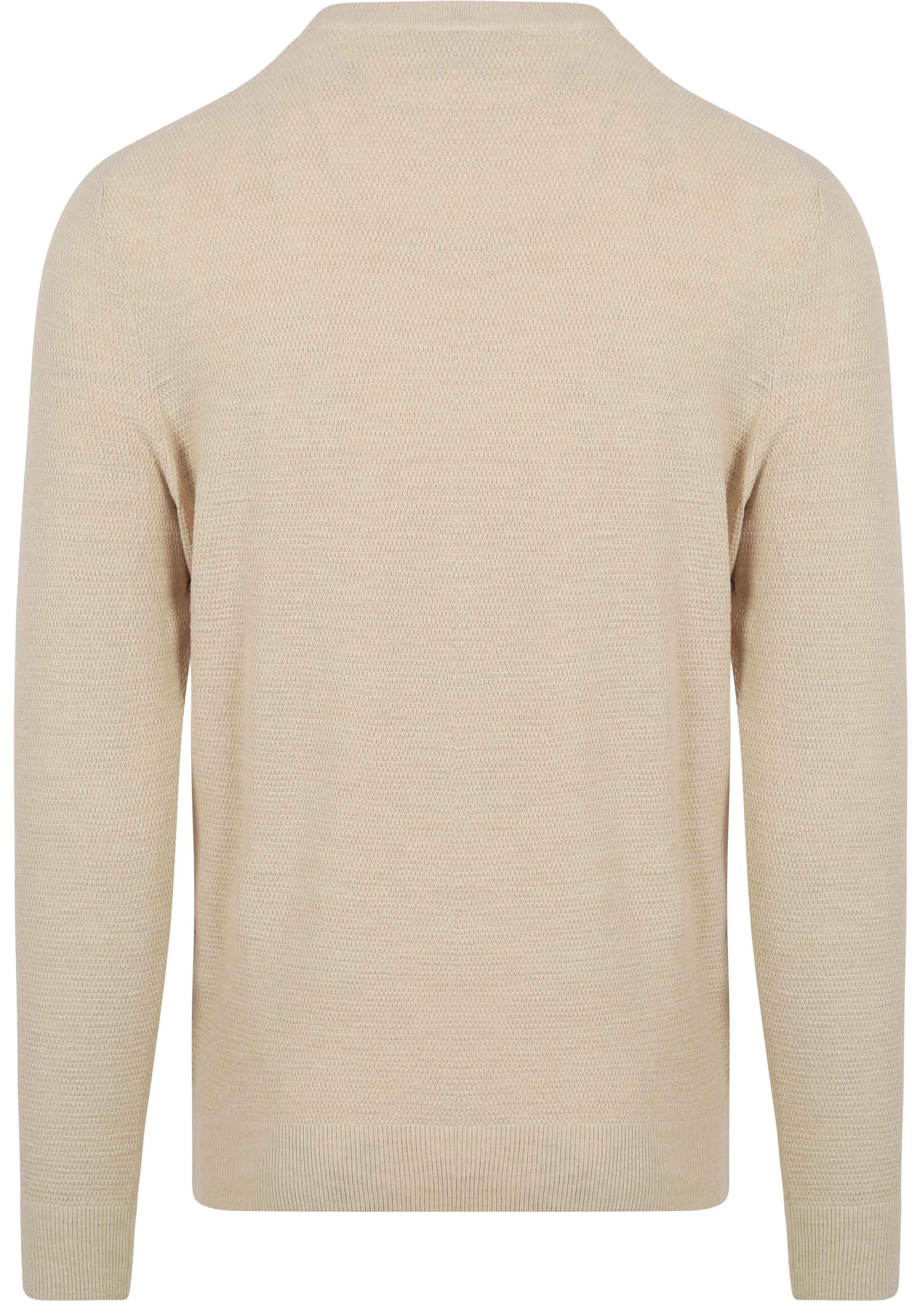 Profuomo Pullover Textured Ecru Product / Achterkant