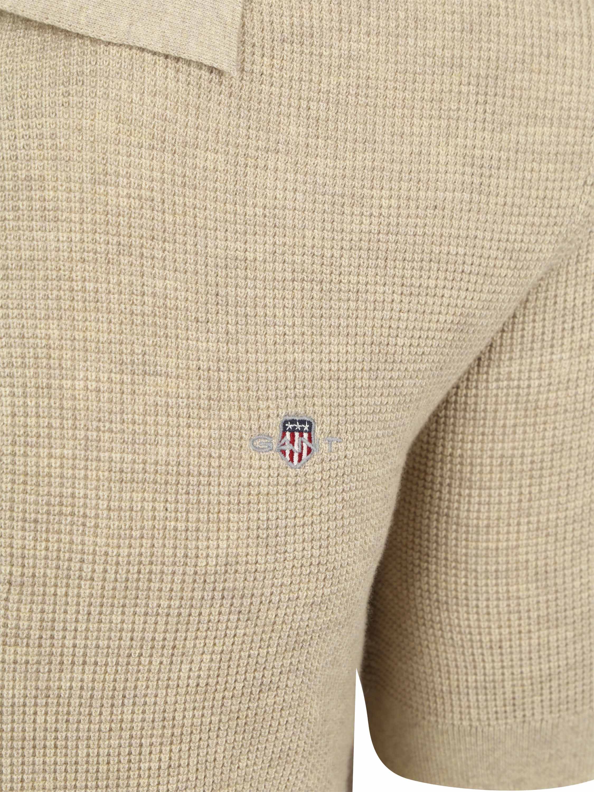 GANT Strikket Polo Beige Product / Detail