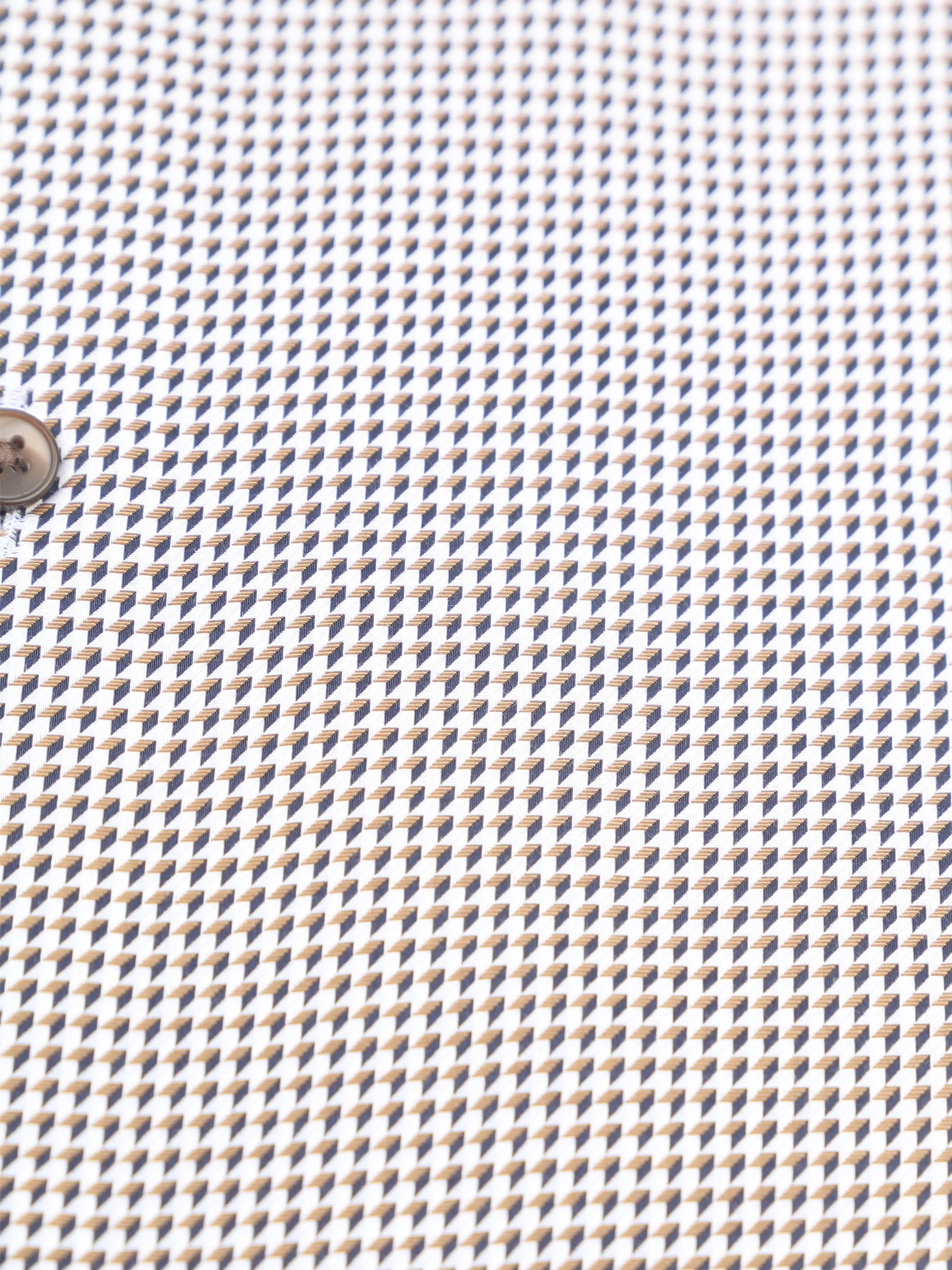 Olymp Luxor Shirt Print Structura Brown Product / Detail