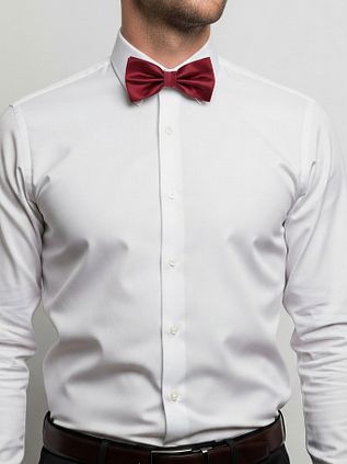 Suitable Satin Bow Tie Bordeaux