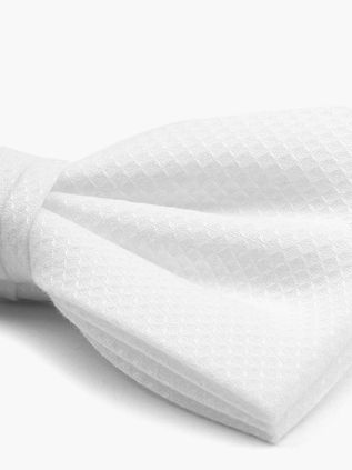 Bow Tie Donau Pique White