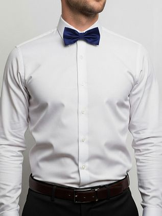 Suitable Polyester Bow Tie Blue