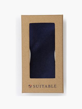 Suitable Bow Tie Silk Navy