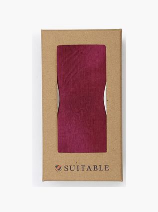 Suitable Bow Tie Silk Burgundy