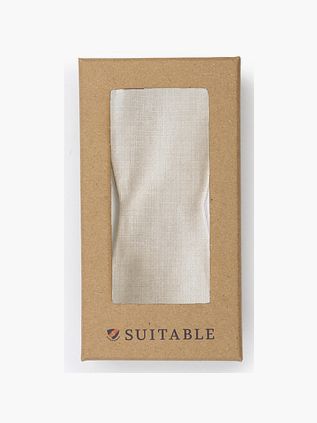 Suitable Bow Tie Silk Off White