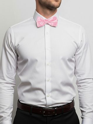 Suitable Satin Bow Tie Pink