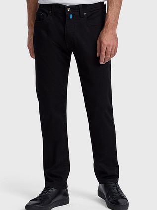 Pierre Cardin Trousers Lyon Tapered Future Flex Schwarz