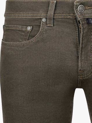 Pierre Cardin Trousers Lyon Tapered Raw Braun