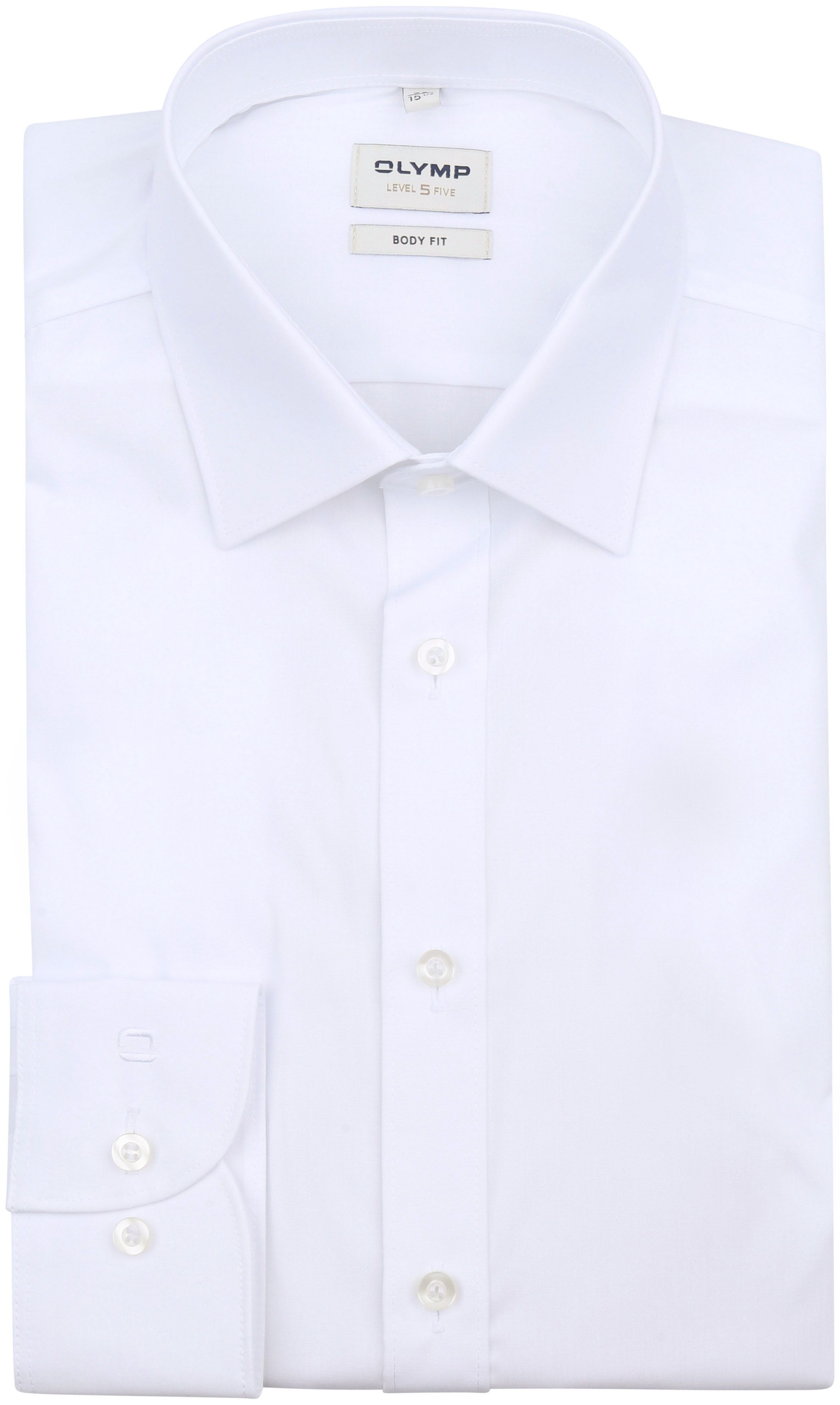 Camicia OLYMP Level Five Body-Fit bianca