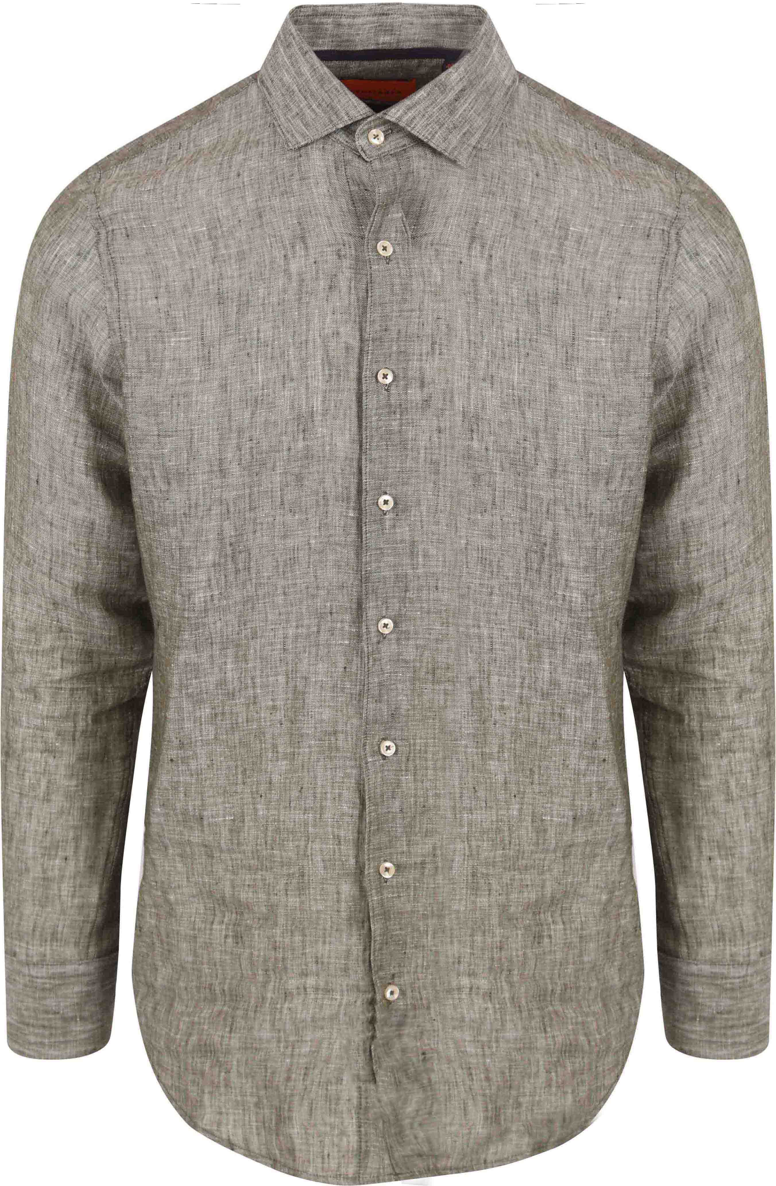 Camisa de lino Suitable en verde