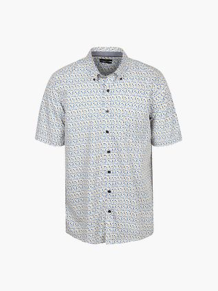 CASAMODA Korte Mouwen Overhemd Dots Blauw