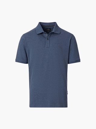 CASAMODA Polo Shirt Stretch Melange Navy