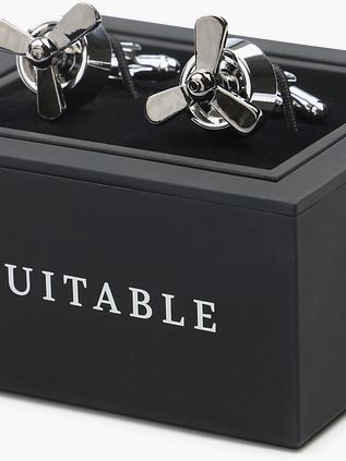 Cufflinks Propellers Silver
