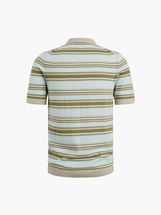 Cast Iron Polo Shirt Bouclé Hellblau