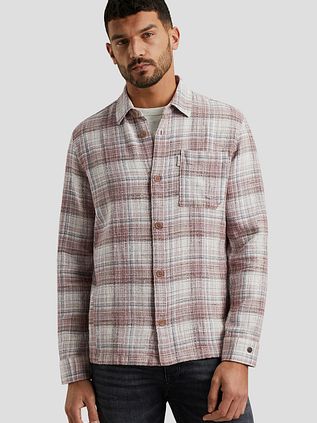 Cast Iron Overshirt Karo Rosa