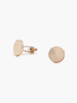 Cufflinks Circle Rose Gold