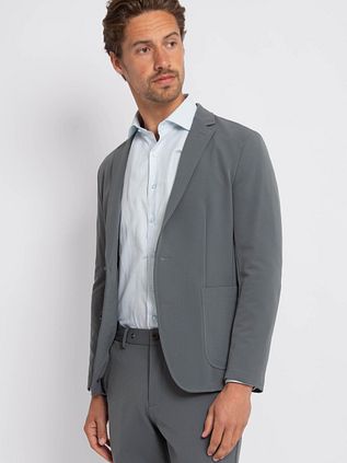 Suitable Shirt Twill Stripes Light Blue
