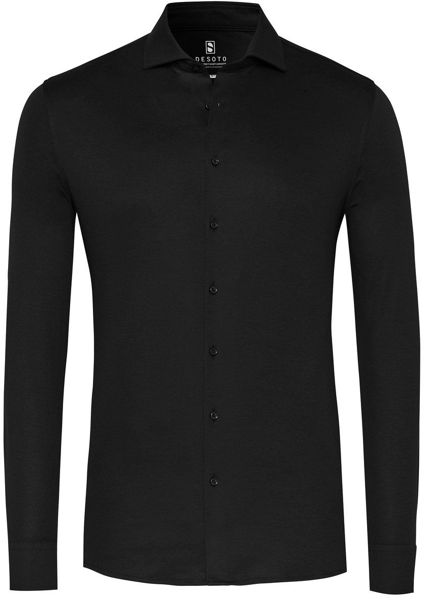 Camicia Essential in jersey nera