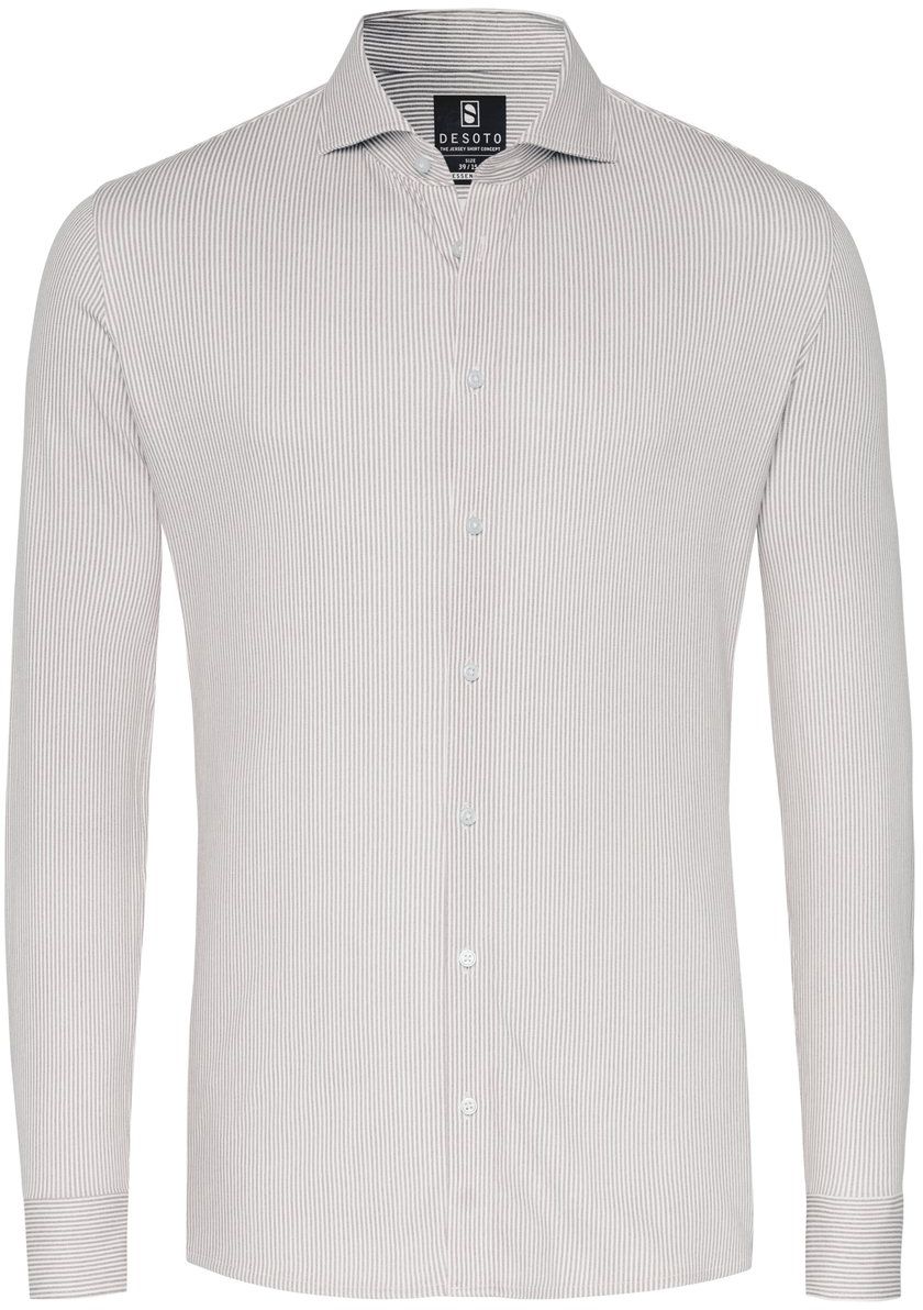 Essential Camicia Hai Piqué a righe beige