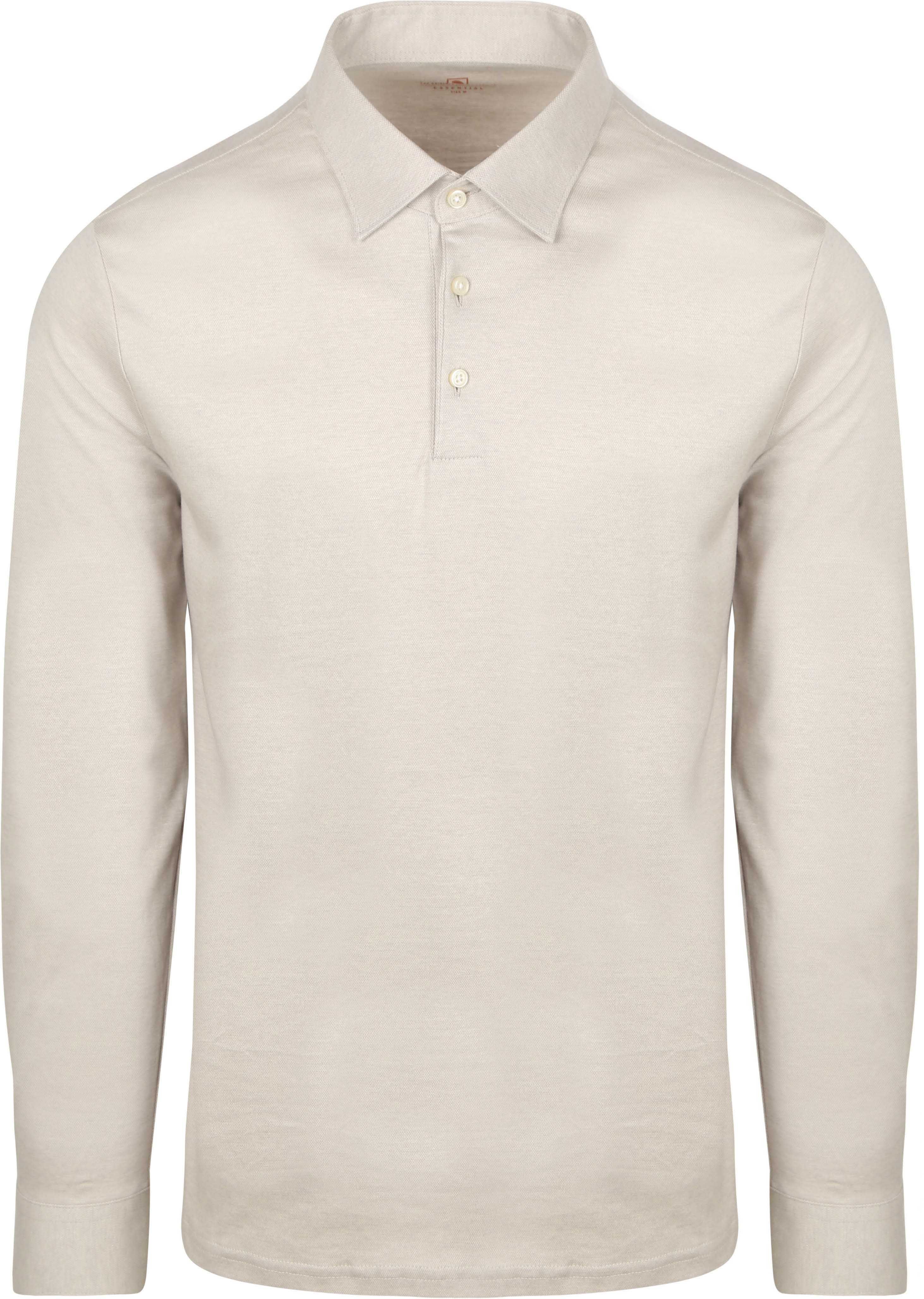 Långärmad Polotröja Essential Beige