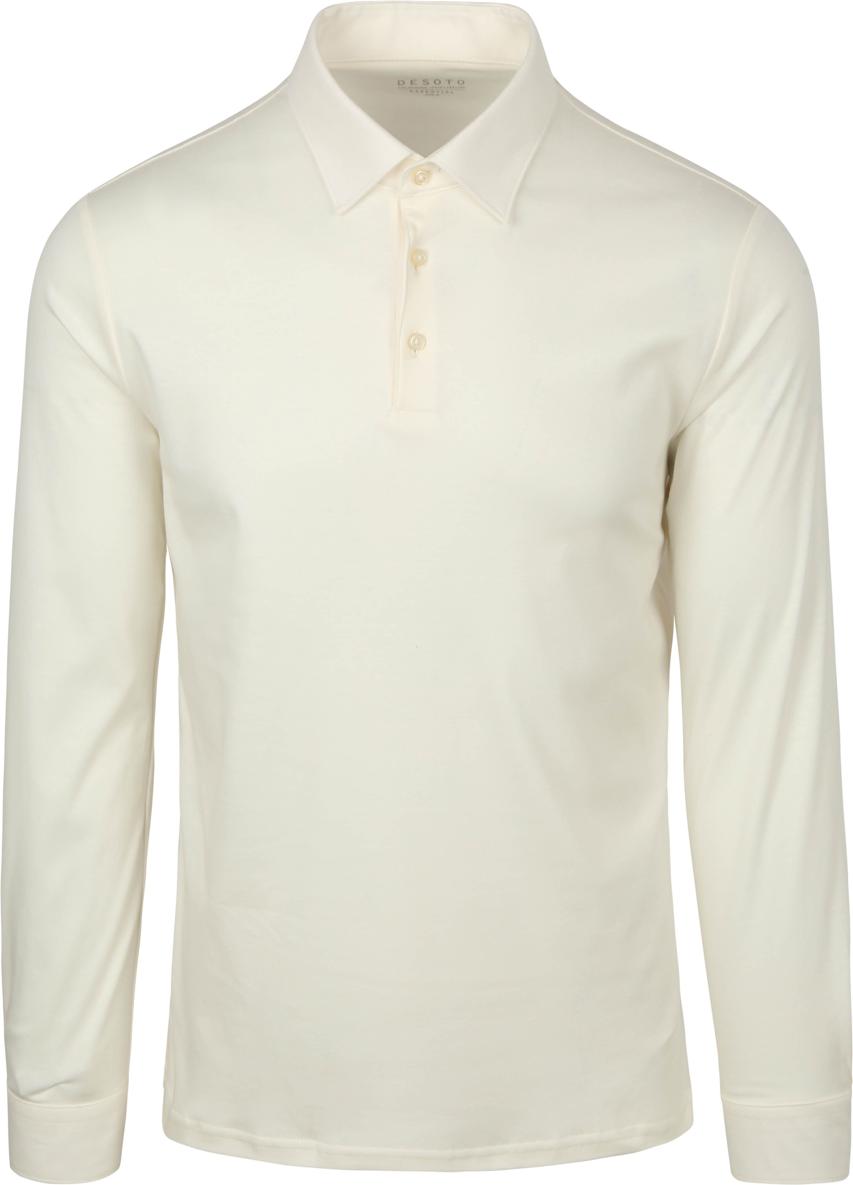 Poloshirt Longsleeve Essential Off White