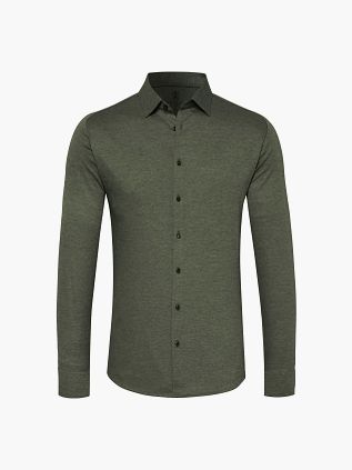 Desoto Shirt Non Iron Modern Kent Dark Green
