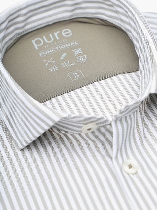 Pure The Functional Shirt Streifen Beige