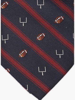 Steppin' Out Tie Silk Rugby Navy