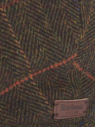 Barbour Wilkin Flat Cap Herringbone Grøn