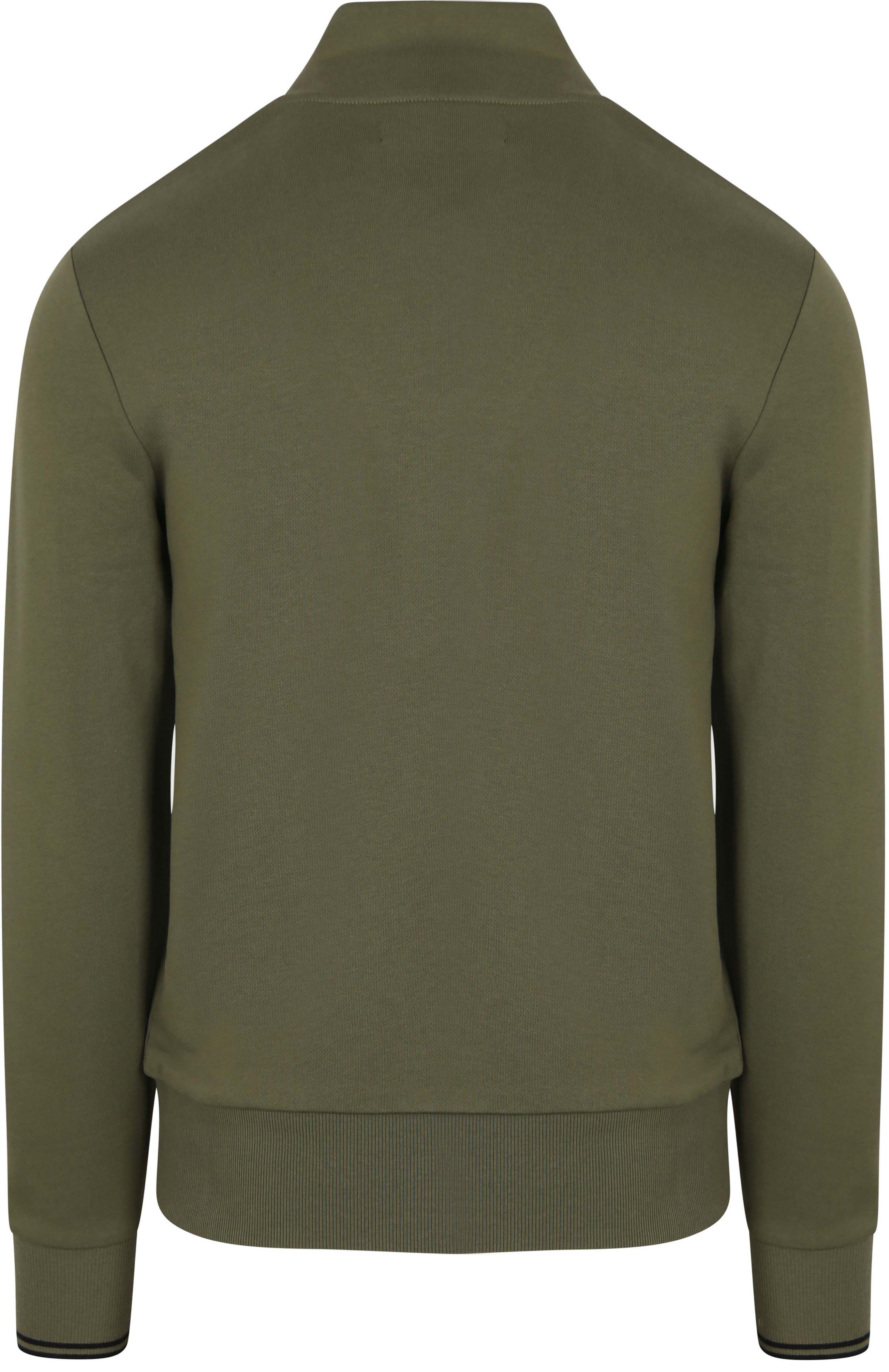 Fred Perry Half Zip Pullover Dark Green Z50 Product / Achterkant