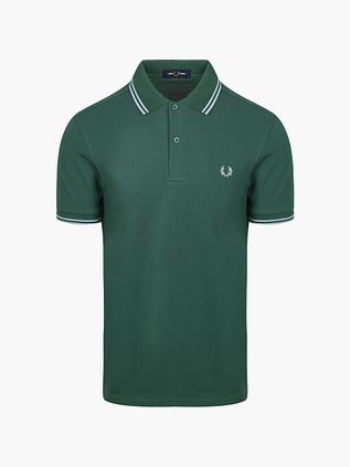 Fred Perry Polo Twin Tipped M3600 Grön Z59