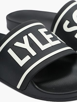 Lyle & Scott Badesandalen Schwarz