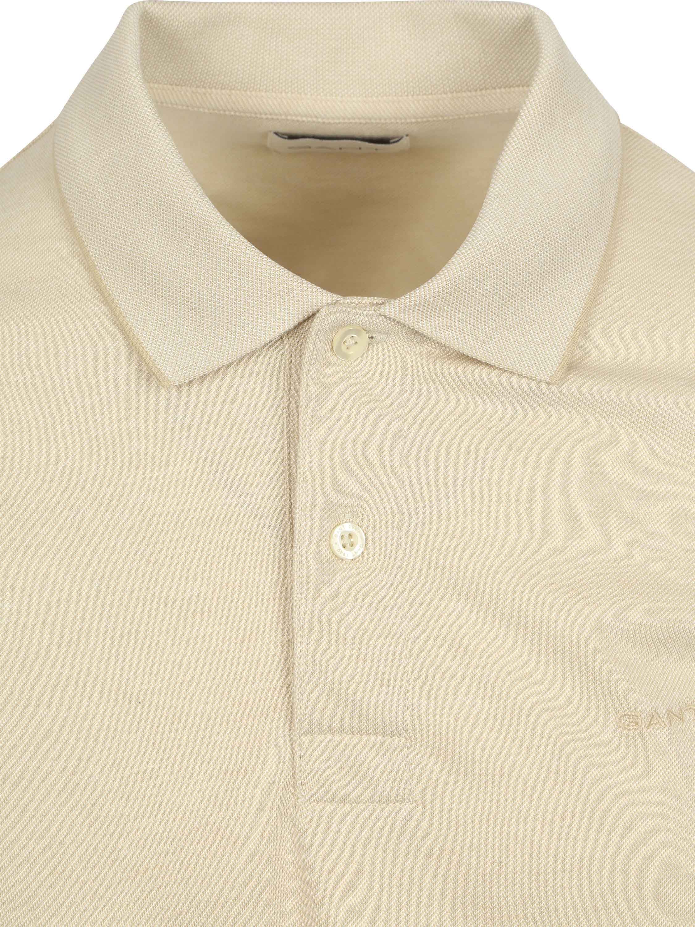 Gant 2Tone Piqué Polo Shirt Ecru Product / Detail