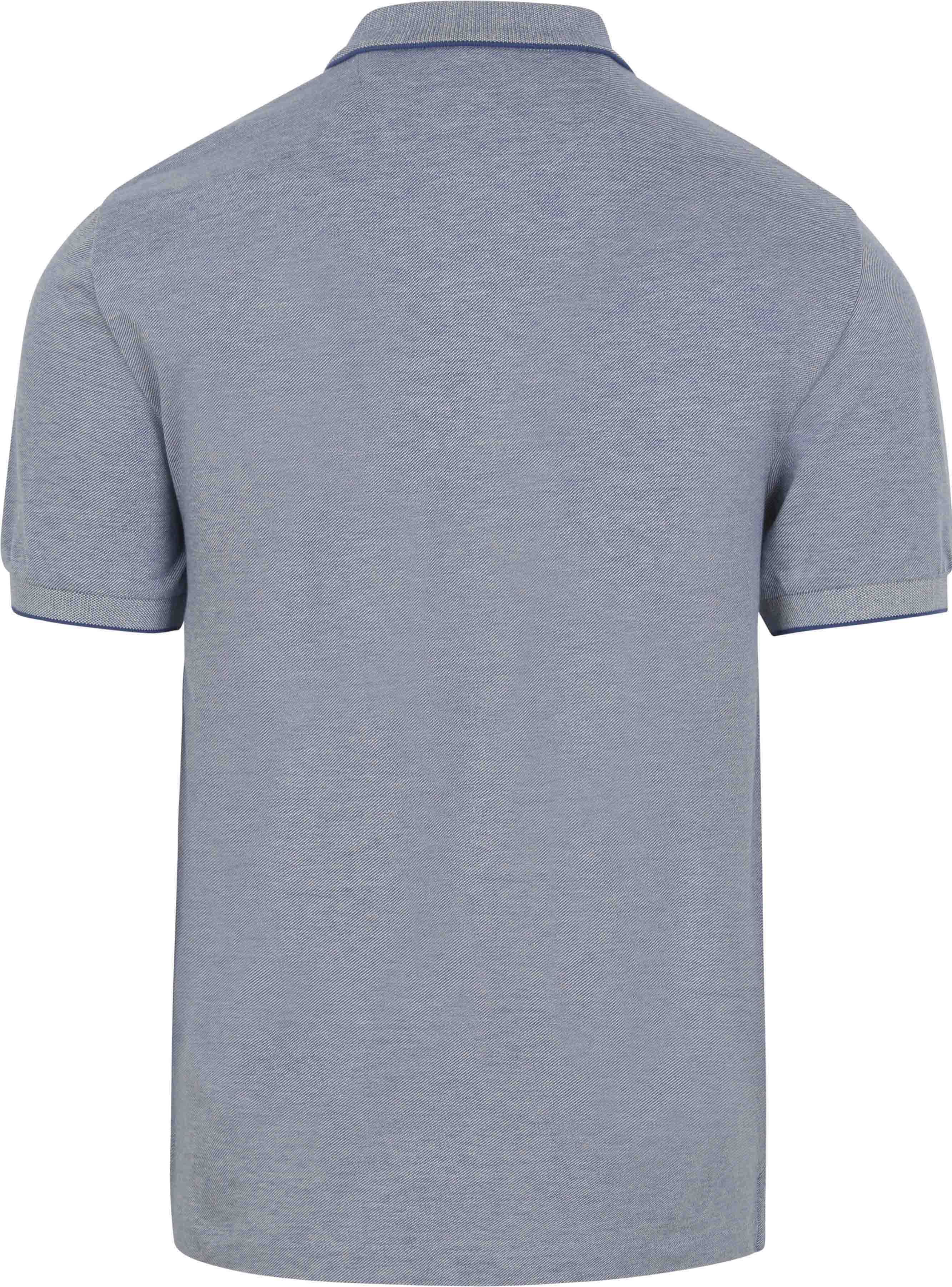 GANT 2Tone Piqué Poloshirt Blå Product / Achterkant