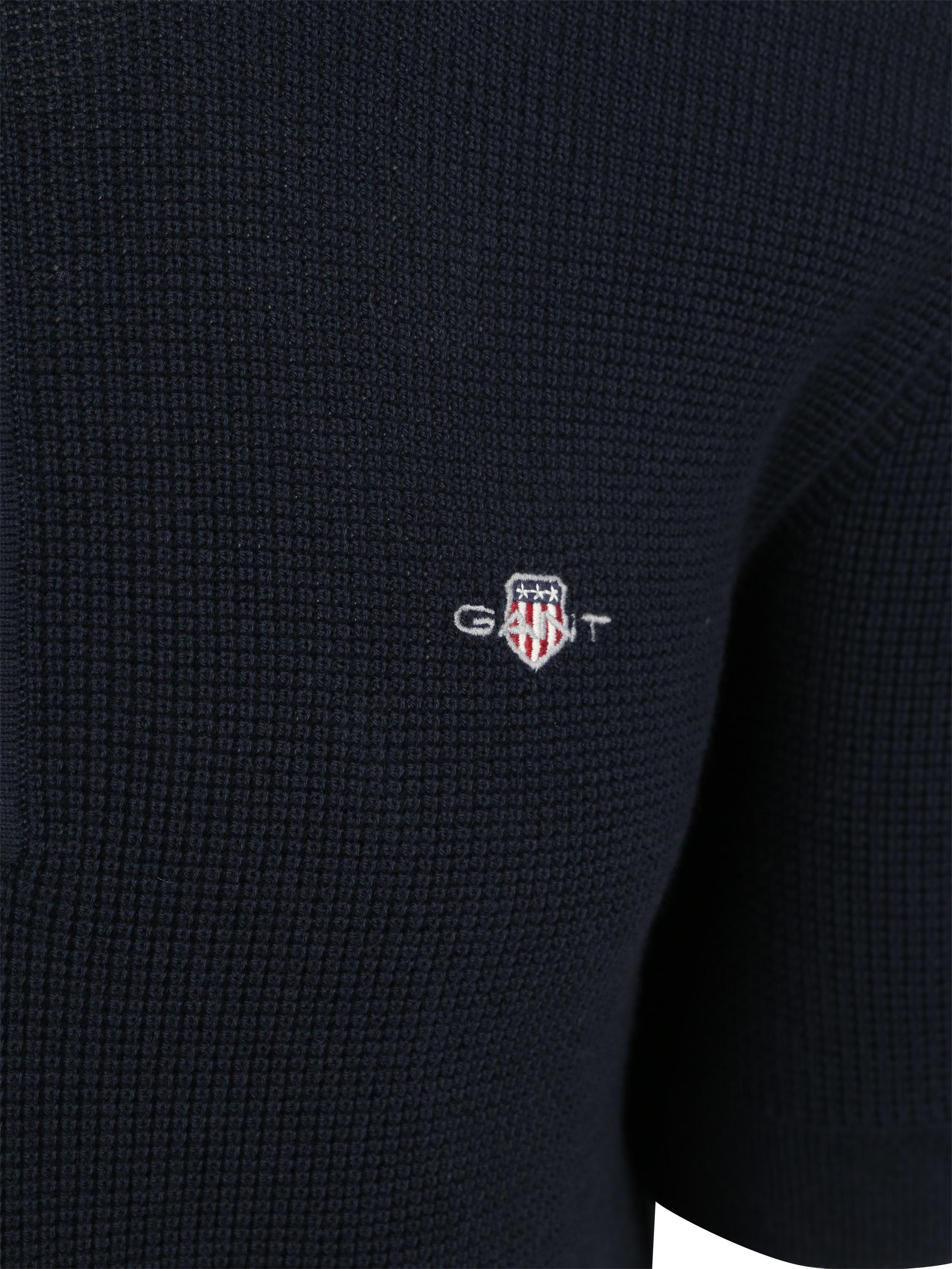 Gant Knitted Polo Shirt Navy Product / Detail