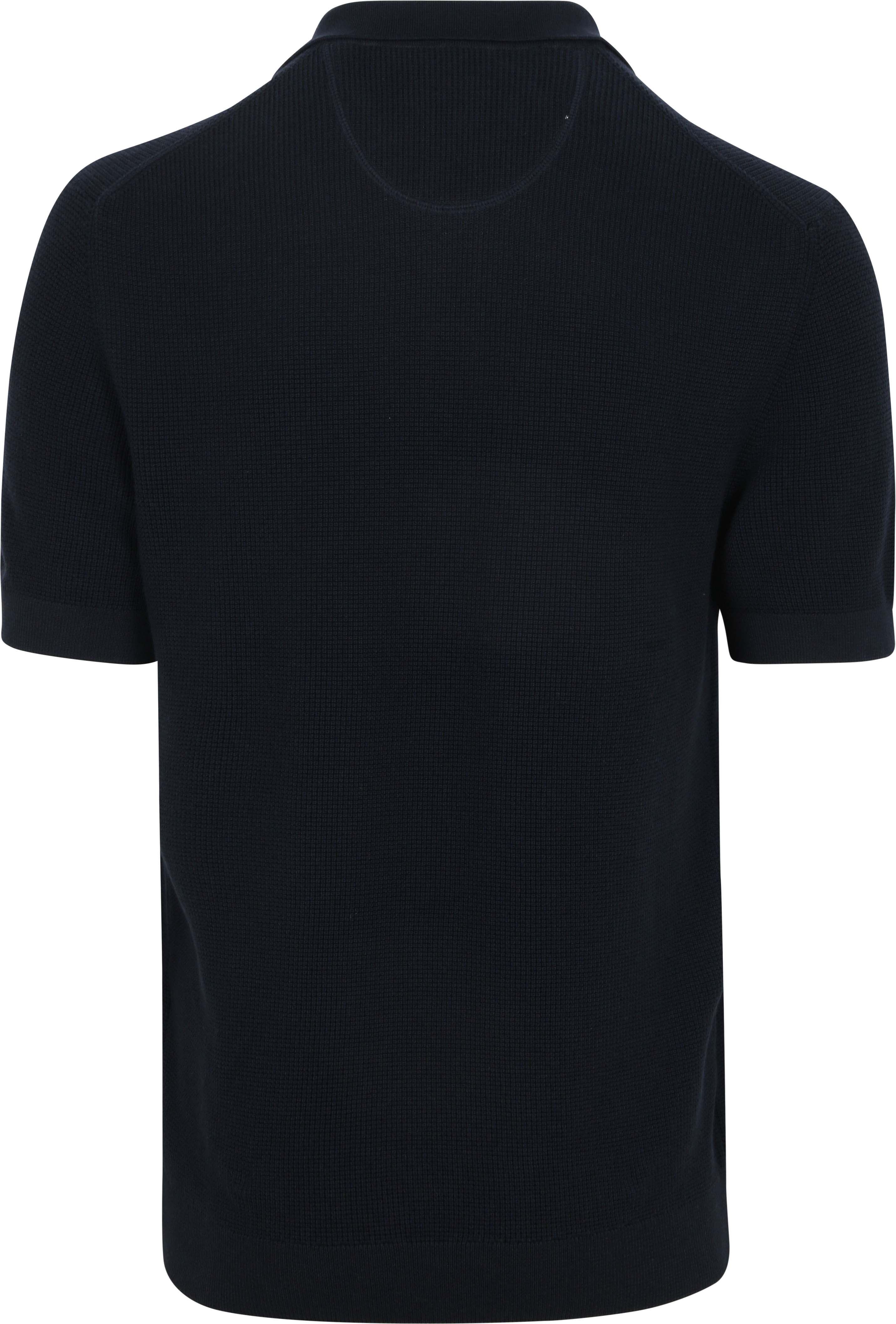 Gant Knitted Polo Shirt Navy Product / Achterkant