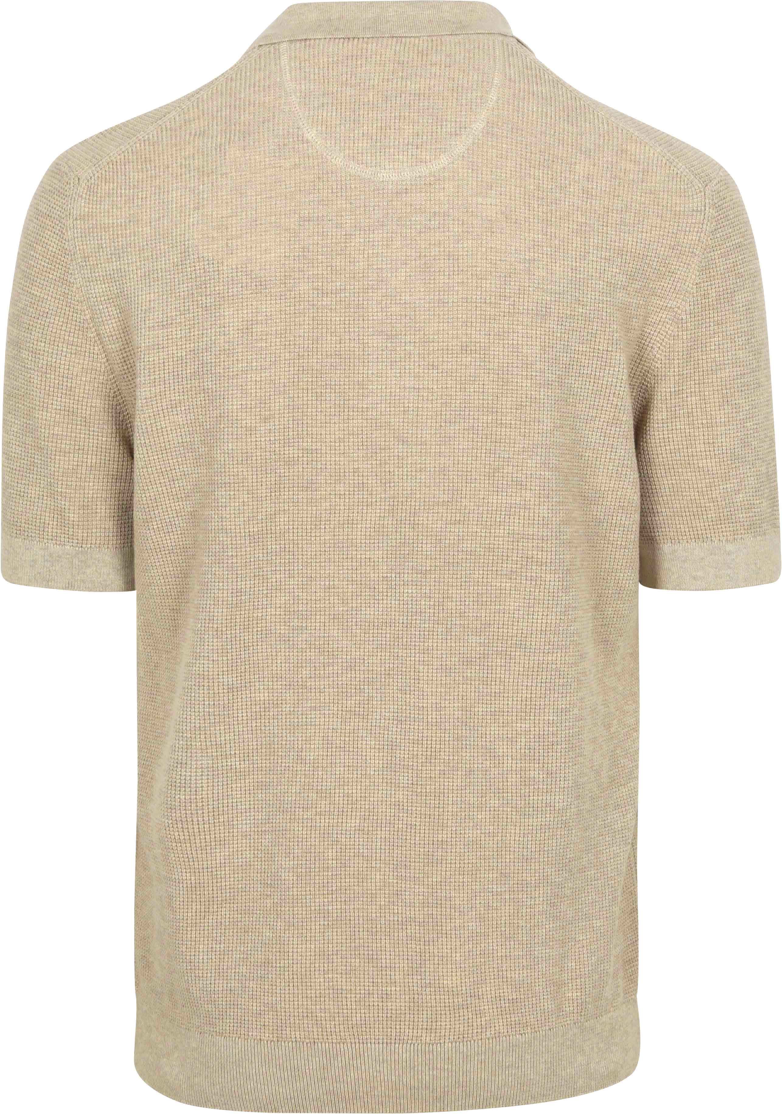 GANT Strikket Polo Beige Product / Achterkant